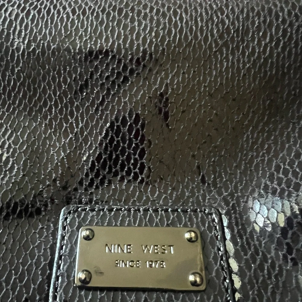 Nine West Black Clutch‎ Party Evening Bag Soft Luxury